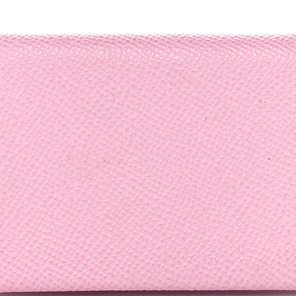 Hermes Epsom Horseshoe Calvi Card Case Mauve Sylvestre Craie 9 of 12