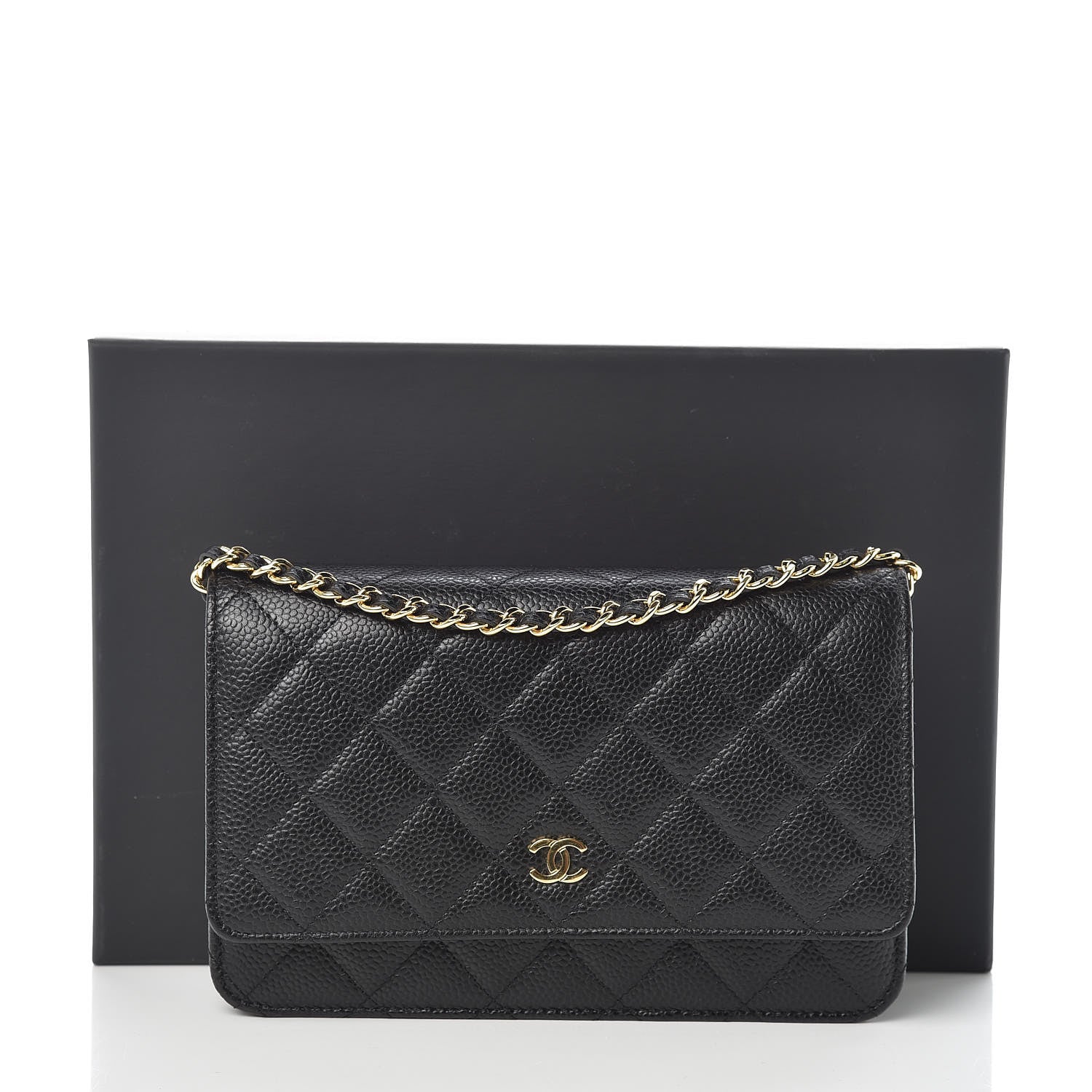 Chanel Caviar Quilted Wallet On Chain WOC Black 11 of 11