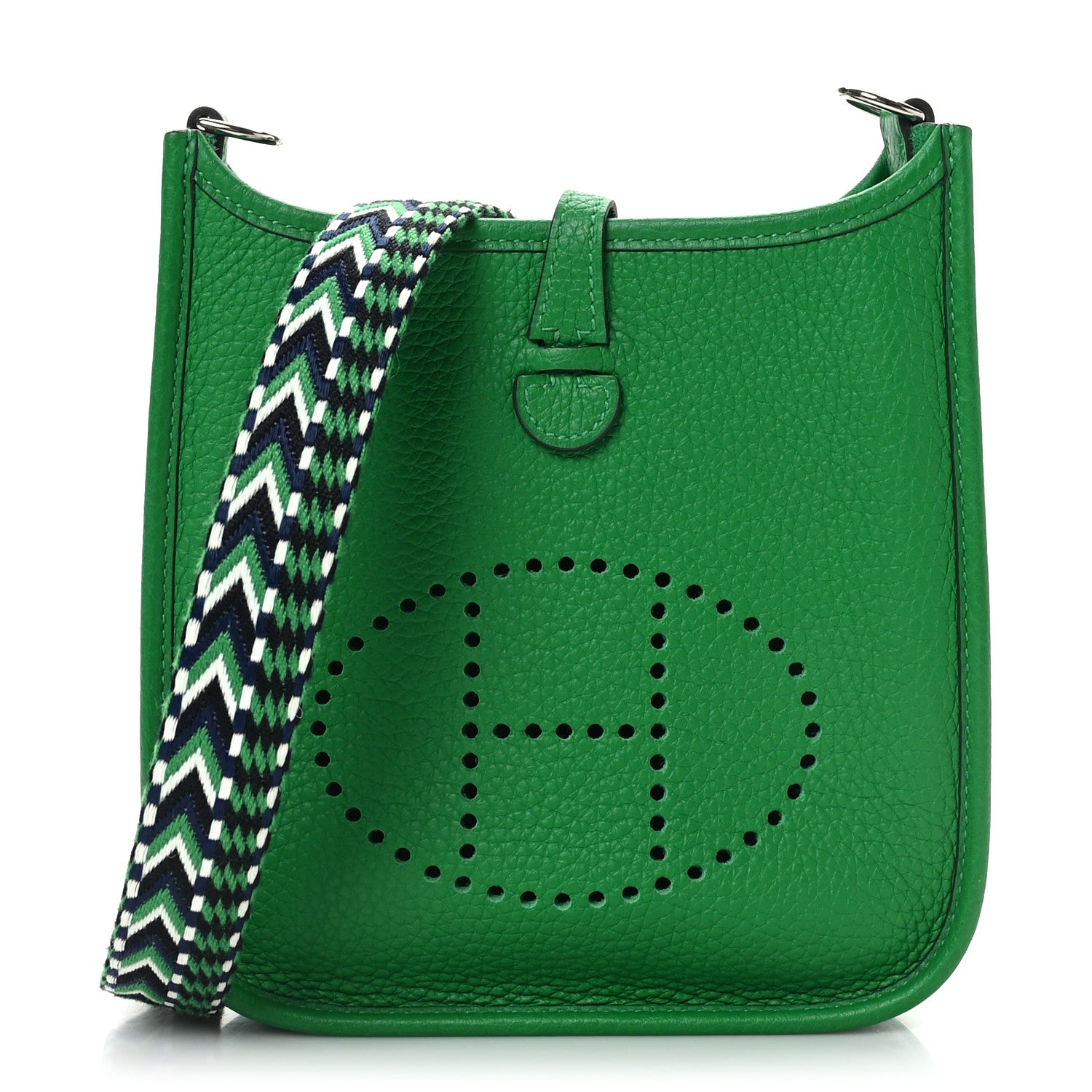 Hermes Taurillon Clemence Allegro Evelyne TPM Bamboo 1 of 10