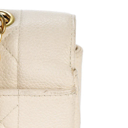 Chanel Caviar Quilted Medium Single Flap Beige Clair 12 of 12