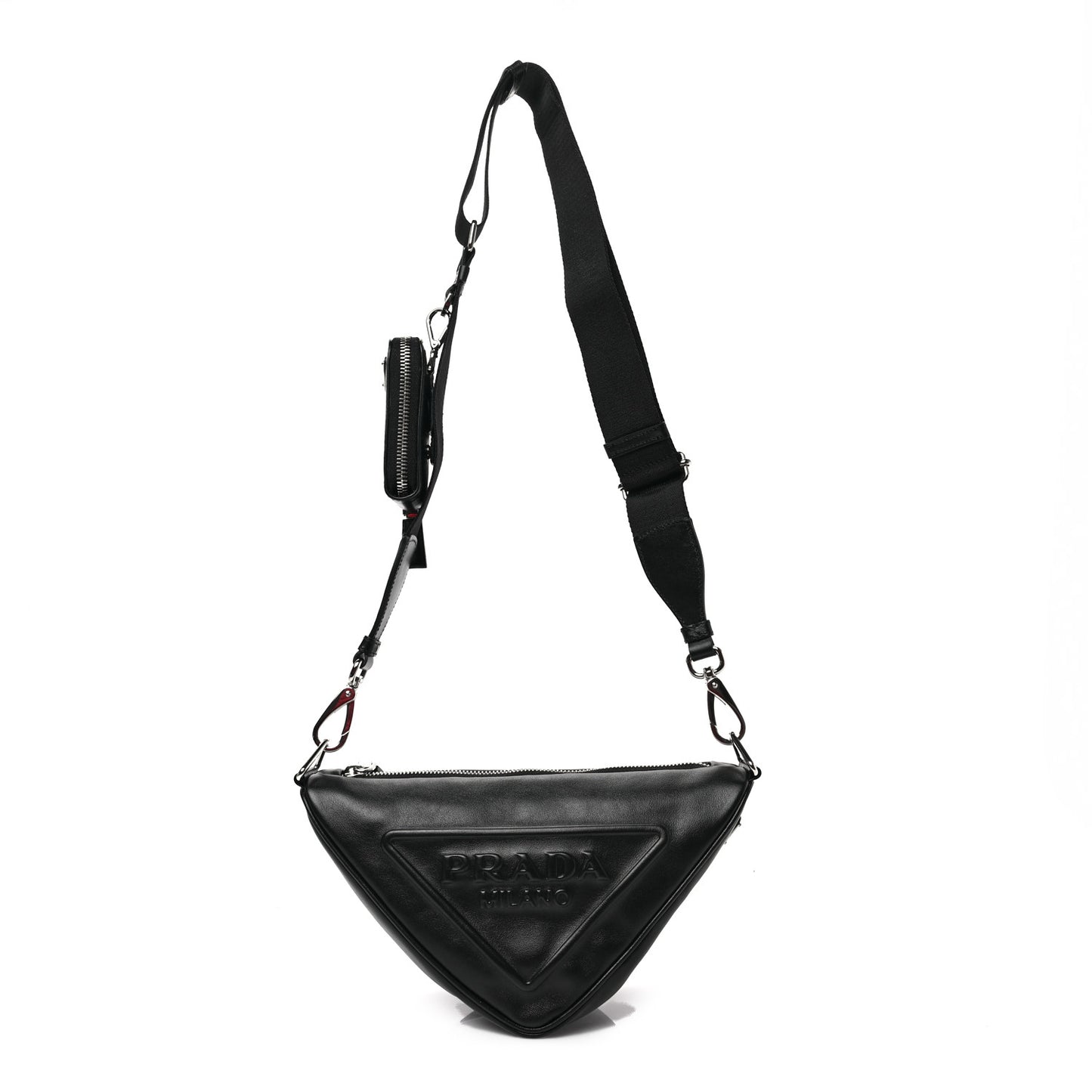 Grace Lux Triangle Shoulder Bag Black
