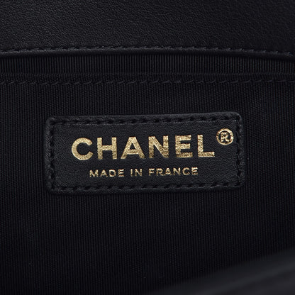 Chanel Lambskin Quilted Medium Boy Flap Black 6 of 8