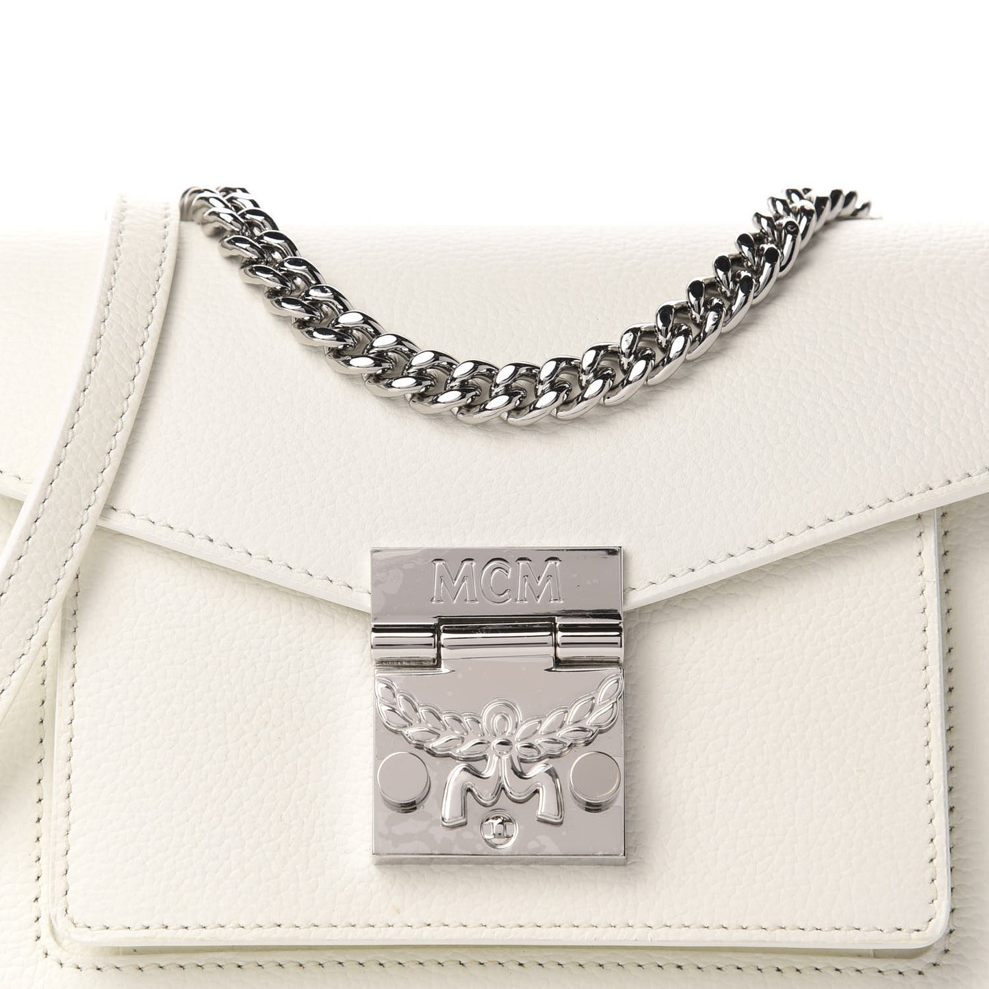 Calfskin Park Avenue Mini Patricia Crossbody Bag White
