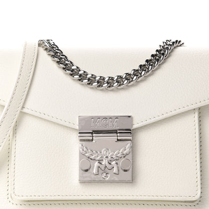 MCM Calfskin Park Avenue Mini Patricia Crossbody Bag White 10 of 10