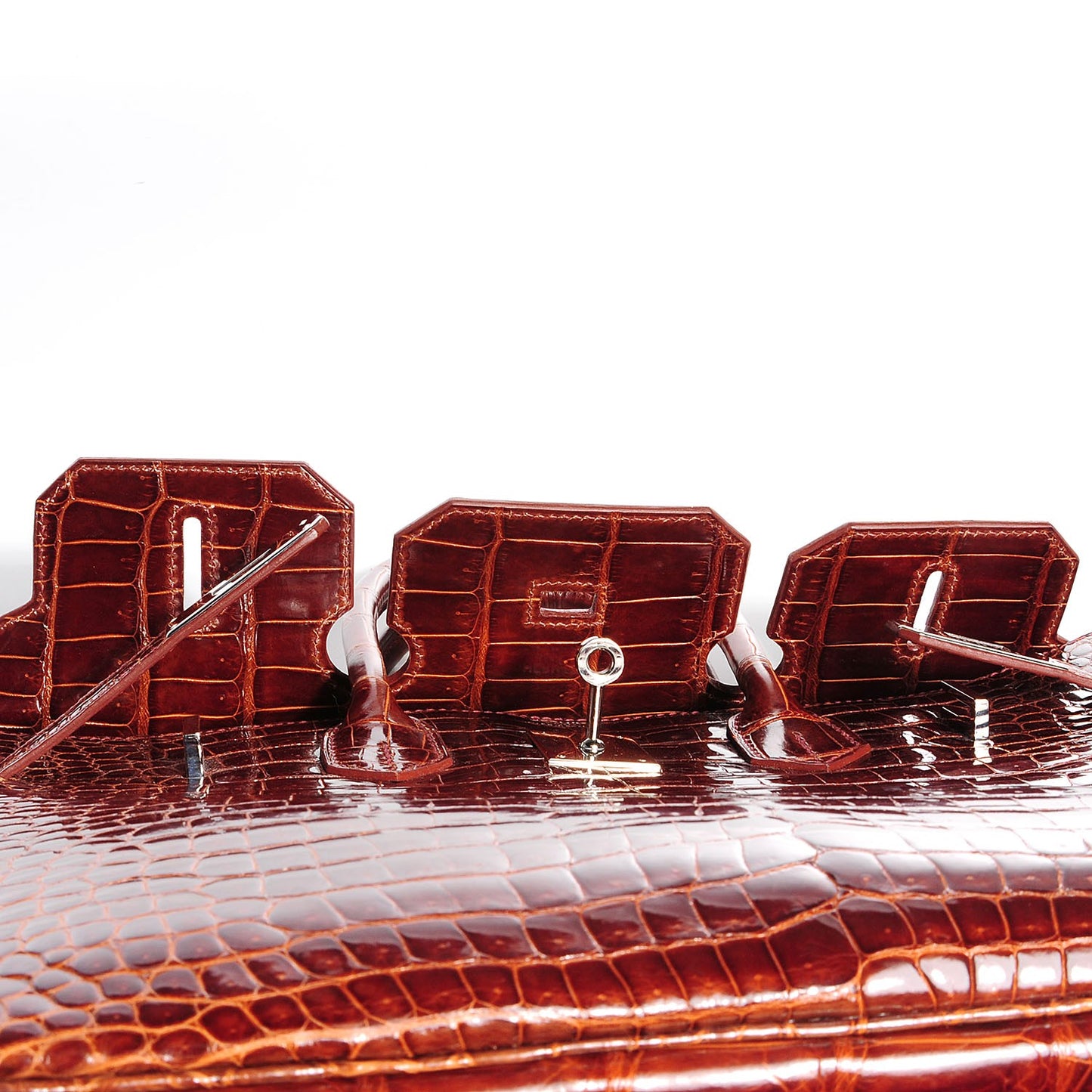 Shiny Porosus Crocodile Birkin 35 Miel