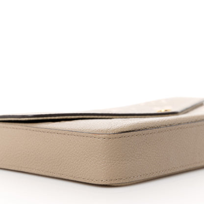 Louis Vuitton Empreinte Monogram Giant Felicie Pochette Tourterelle Creme 12 of 16