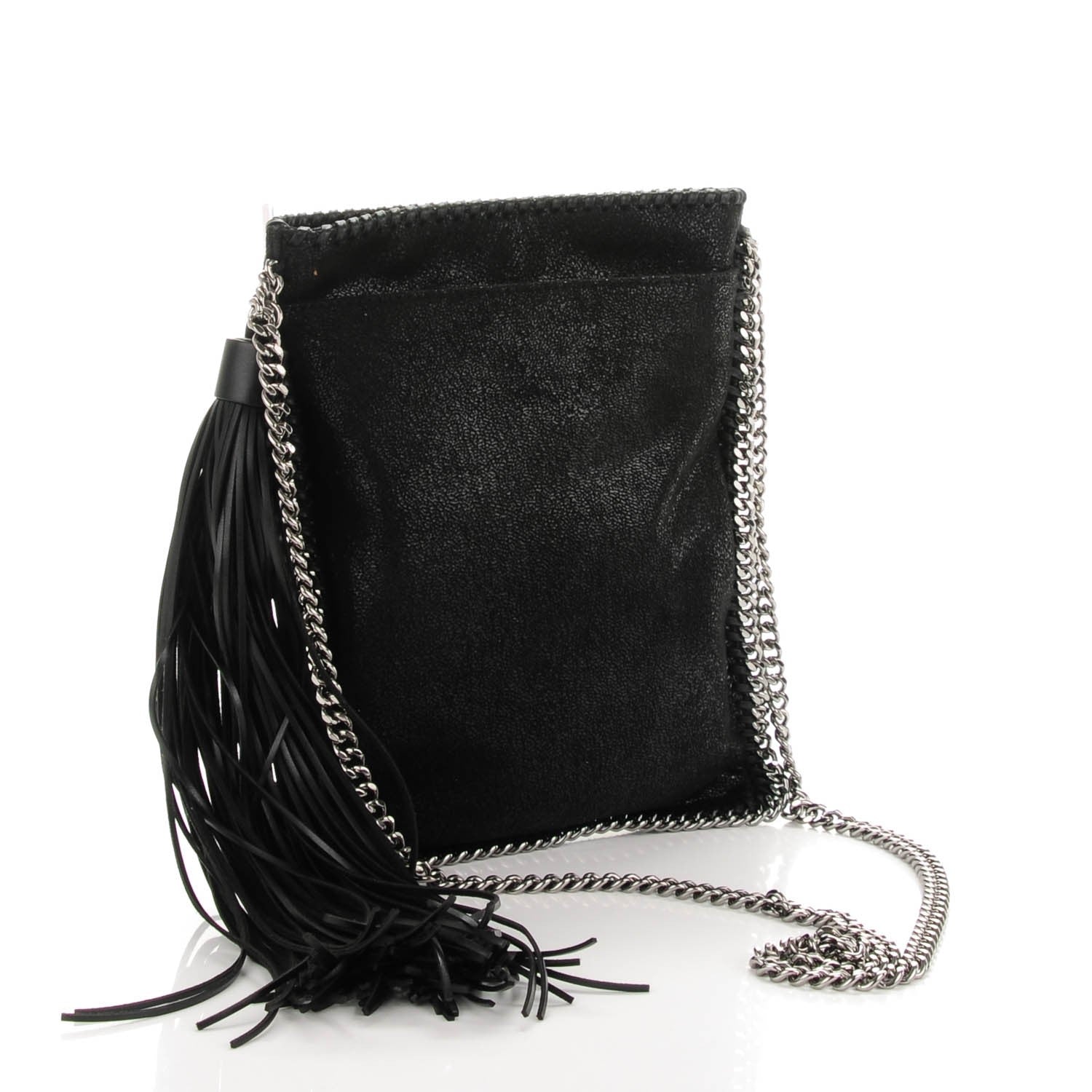 Stella McCartney Shaggy Deer Star Falabella Flat Crossbody Black 3 of 7