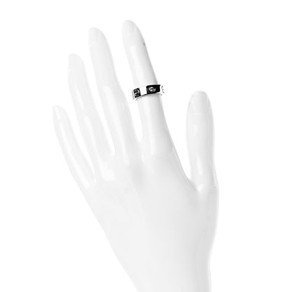 Cartier 18K White Gold 3 Diamond 5.5mm LOVE Ring 47 4 2 of 6