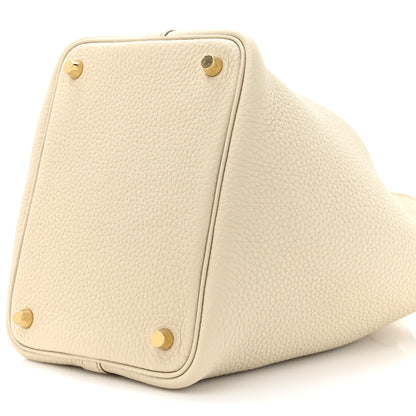 Hermes Taurillon Clemence Picotin Lock 18 PM Gris Perle 9 of 10