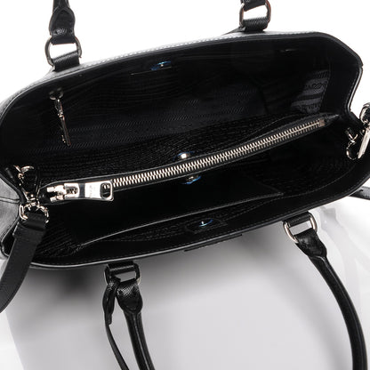Prada Saffiano Lux Small Tote Nero Black 5 of 6