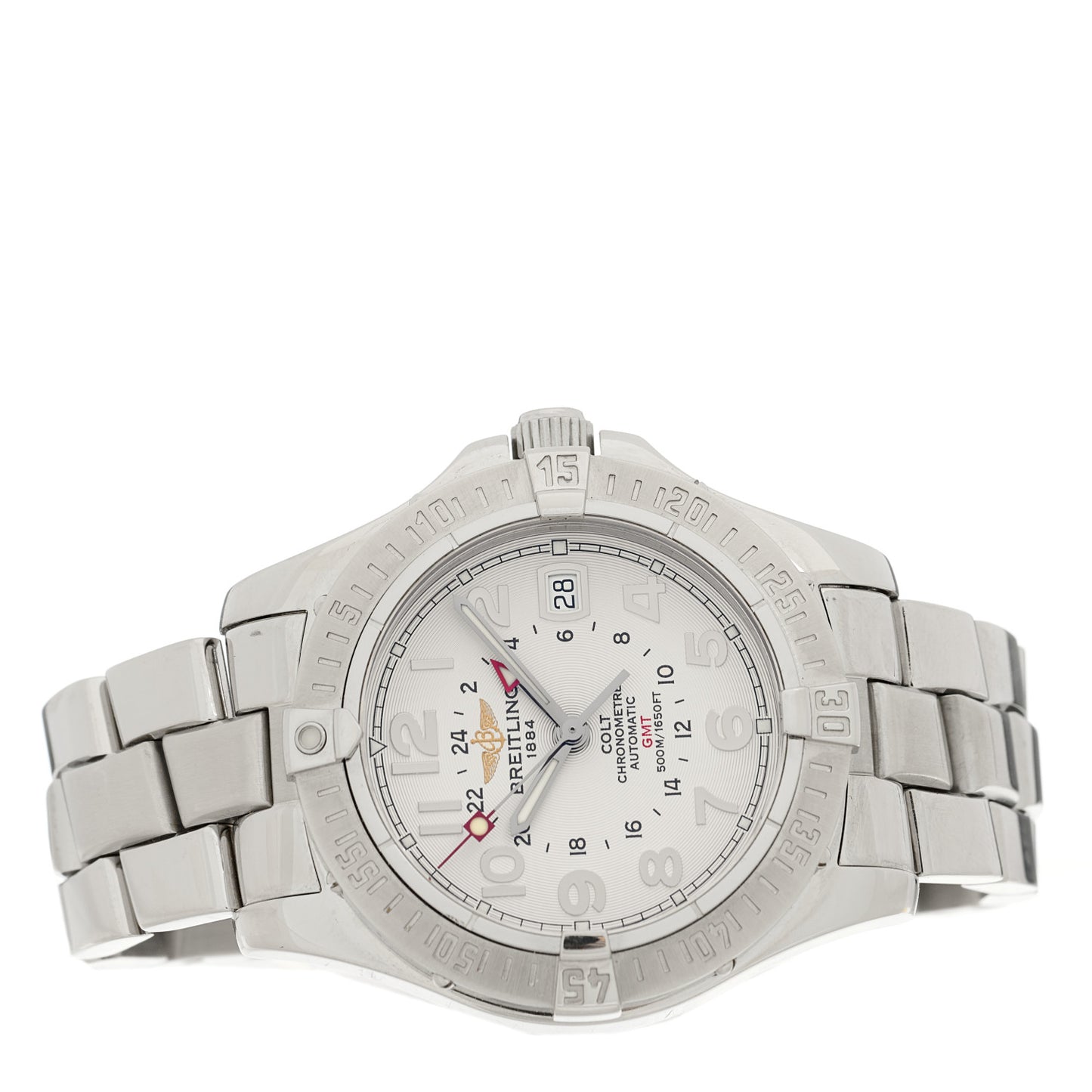 Stainless Steel 40.5mm Colt GMT Automatic Watch Silver A32350