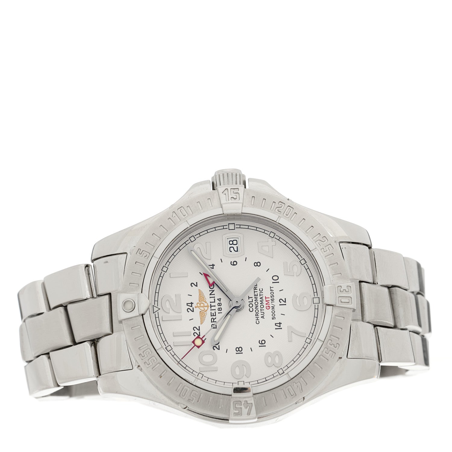 Breitling Stainless Steel 40.5mm Colt GMT Automatic Watch Silver A32350 2 of 5