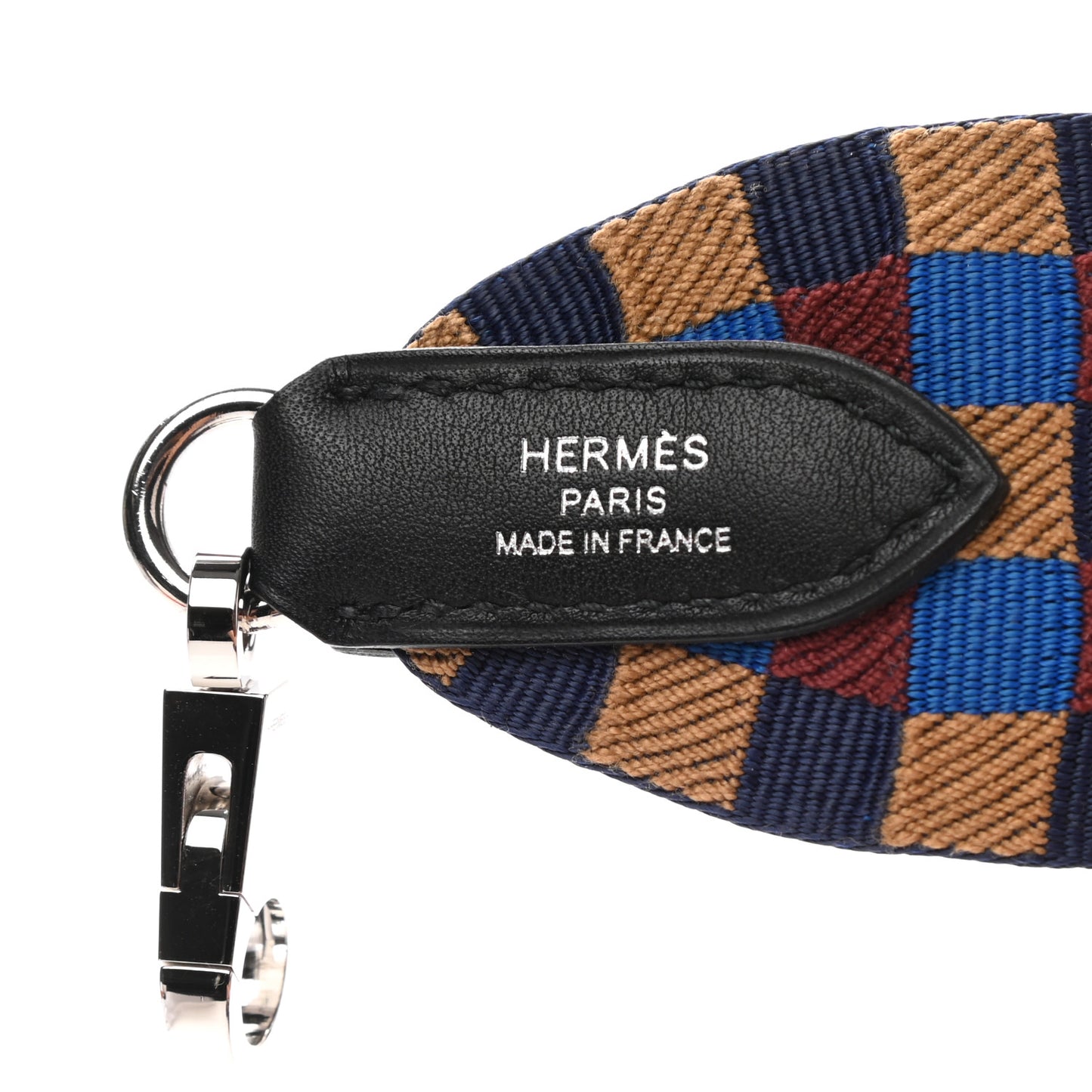 Toile Swift 50mm Maxi Quadrille Shoulder Strap Bleu Billard Biscuit Rouge H Black