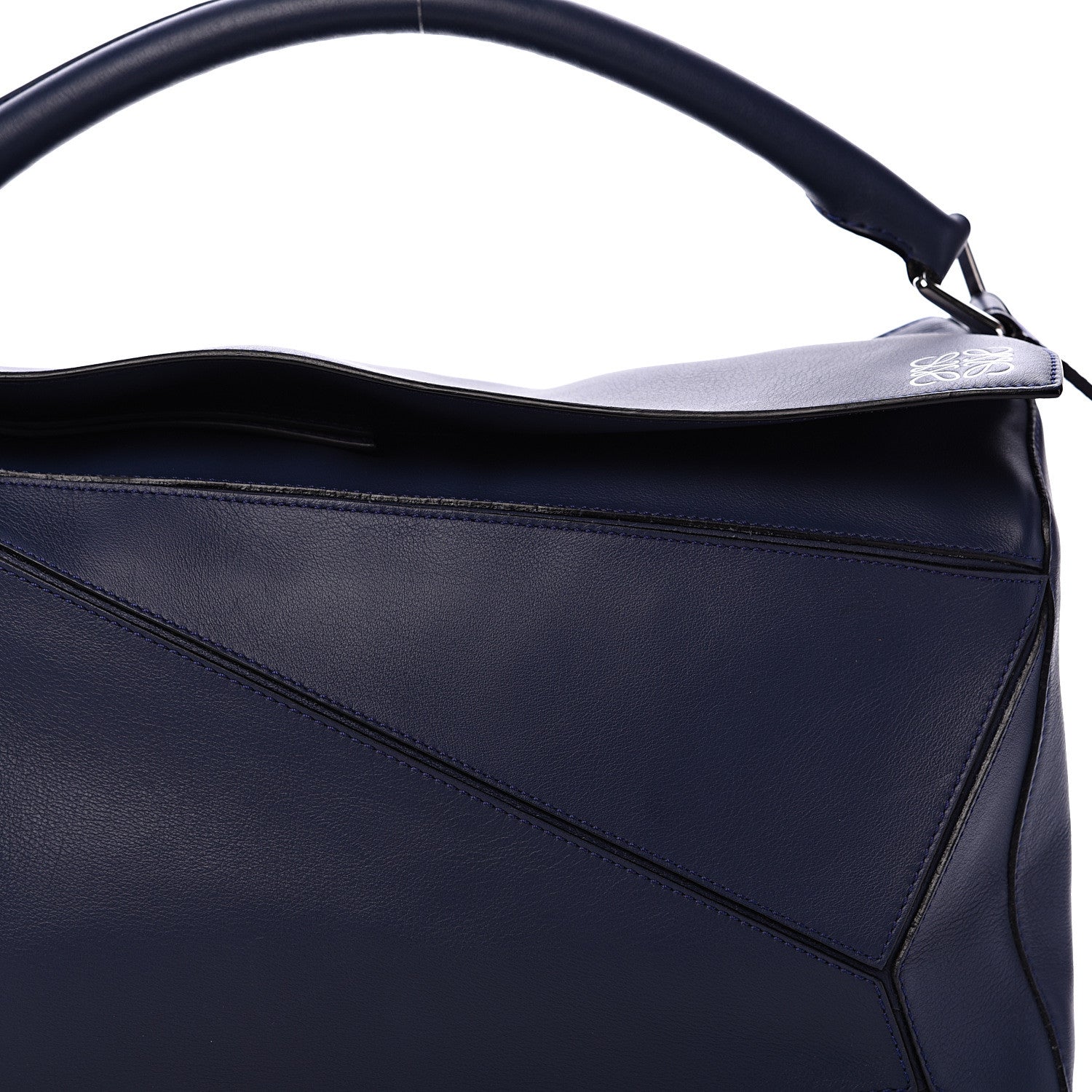 Loewe Calfskin Large Puzzle Bag Deep Blue 7 of 10