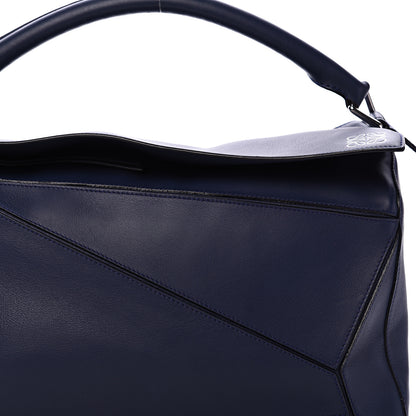 Loewe Calfskin Large Puzzle Bag Deep Blue 7 of 10