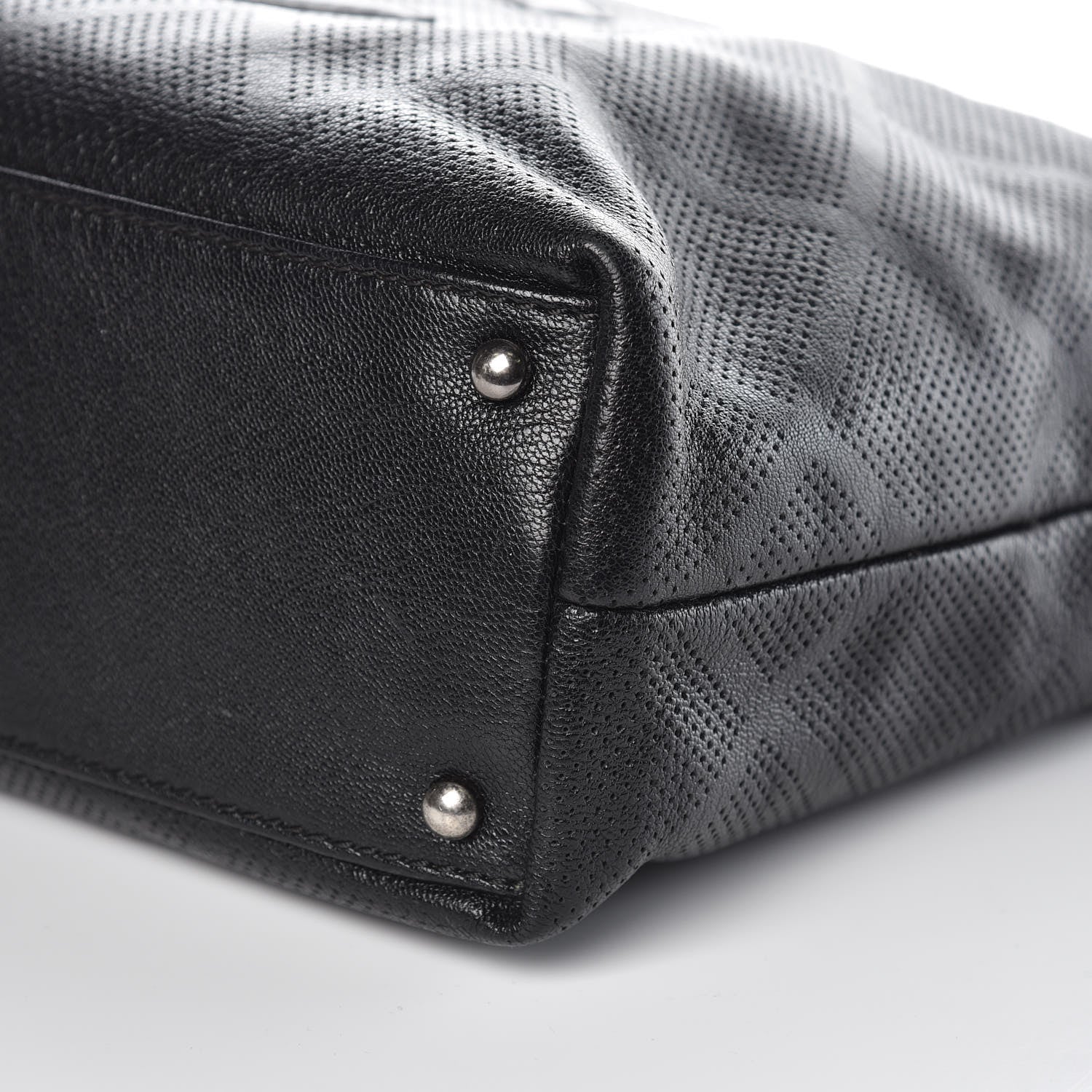 Chanel Goatskin Perforated Large CC Tote Black 9 of 11
