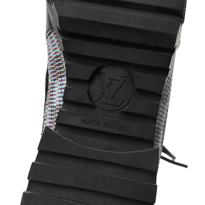 Louis Vuitton Monogram LV Pop Suede Calfskin Laureate Platform Desert Boots 41 Blue 7 of 8