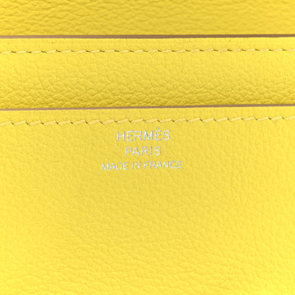 Hermes Evercolor Constance Wallet To Go Lime 10 of 13