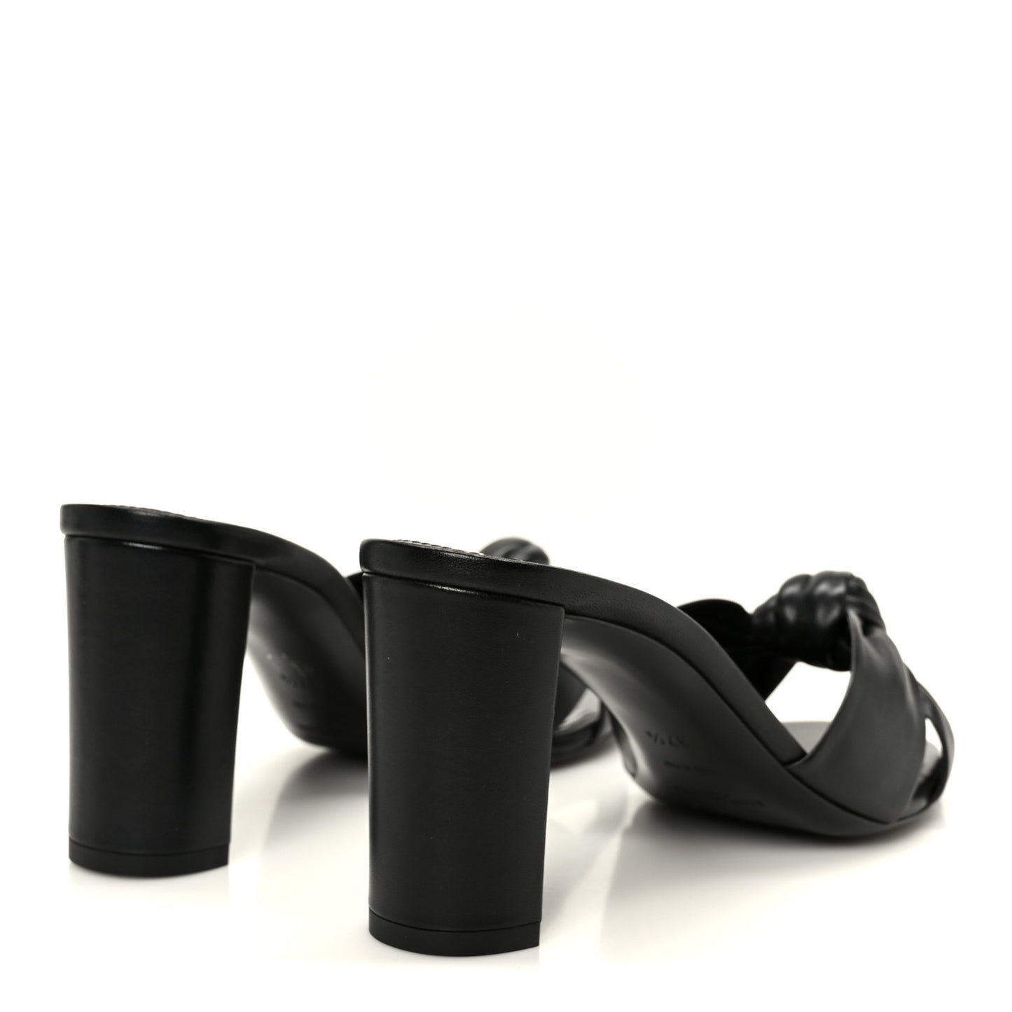 Lambskin Bianca Mules 37.5 Black