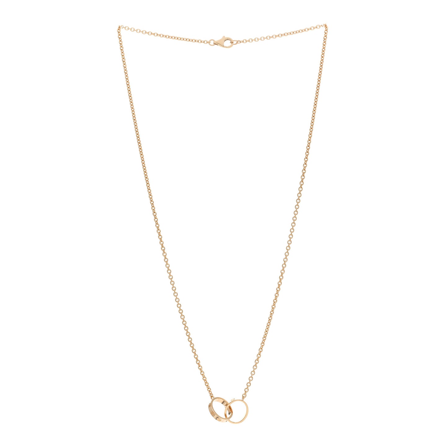 18K Yellow Gold Interlocking LOVE Necklace