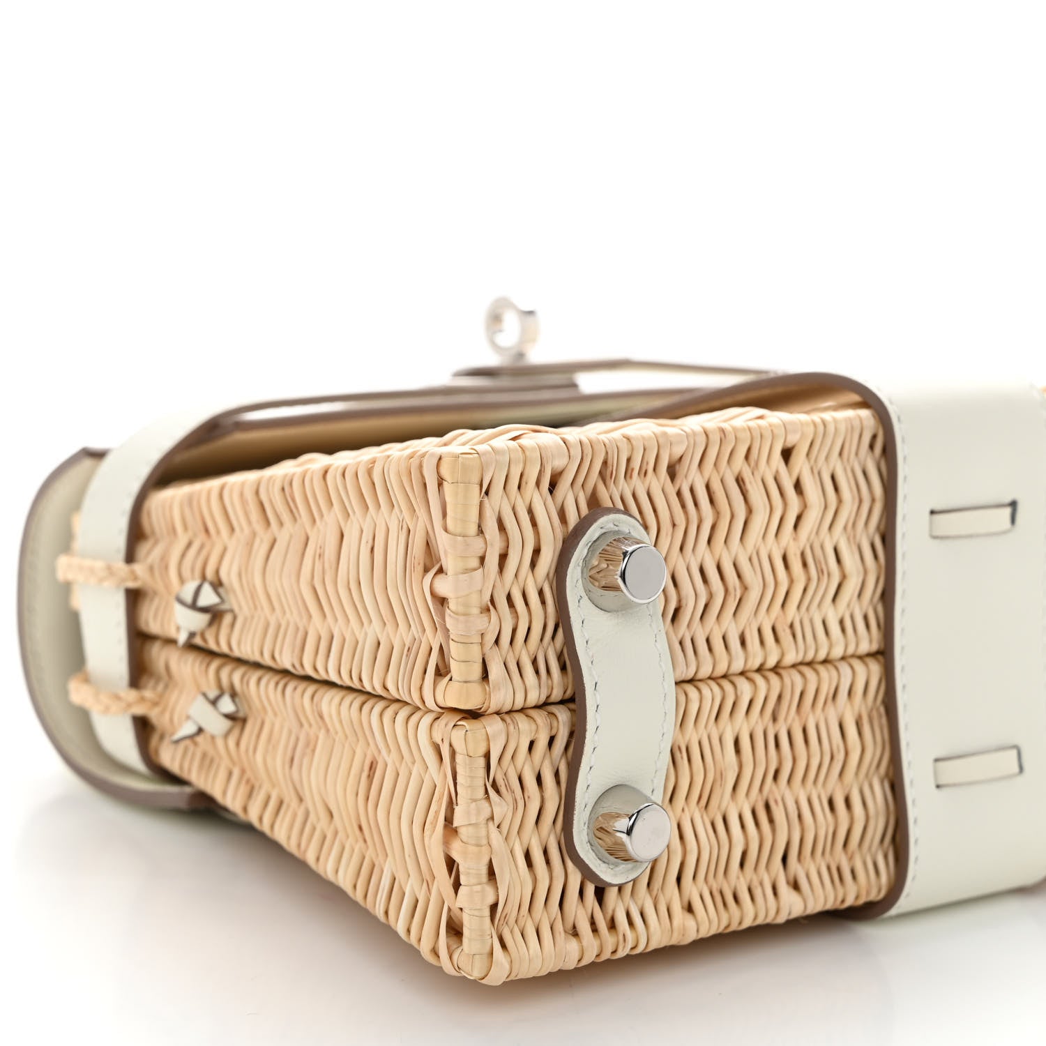 Hermes Wicker Swift Picnic Mini Kelly 20 Naturel Mushroom 8 of 10