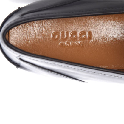 Gucci Calfskin Womens Jordaan Loafers 40.5 Black 7 of 9