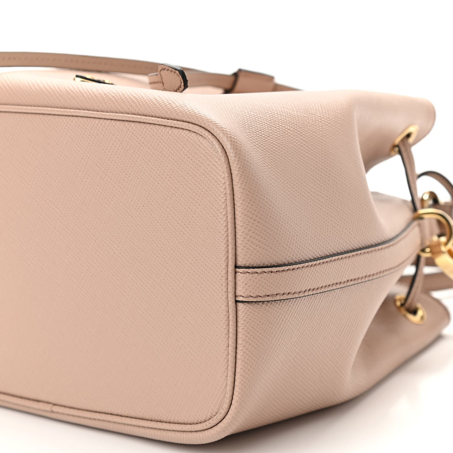 Saffiano Cuir Bucket Bag Cipria
