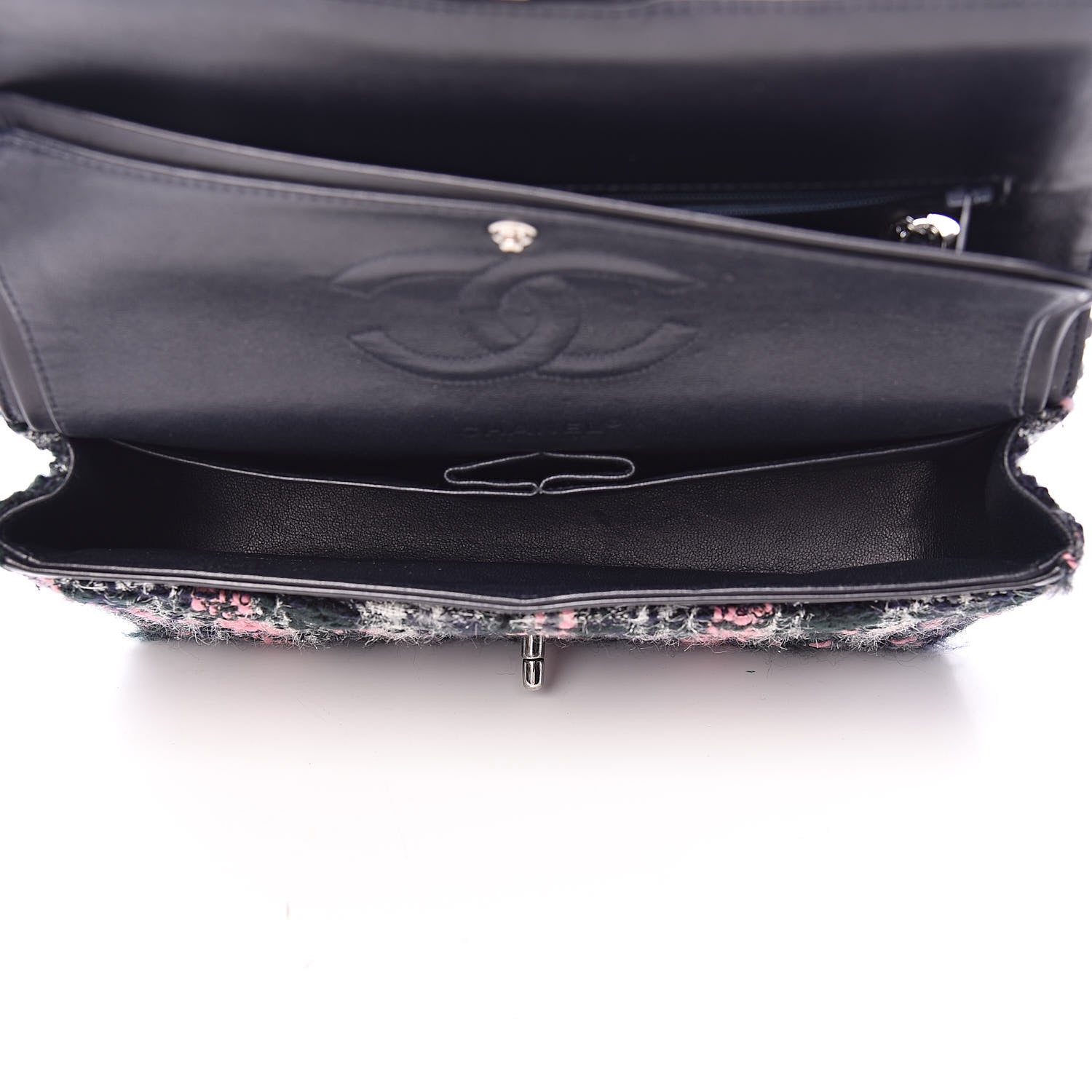 Chanel Tweed Quilted Medium Double Flap Multicolor 6 of 11