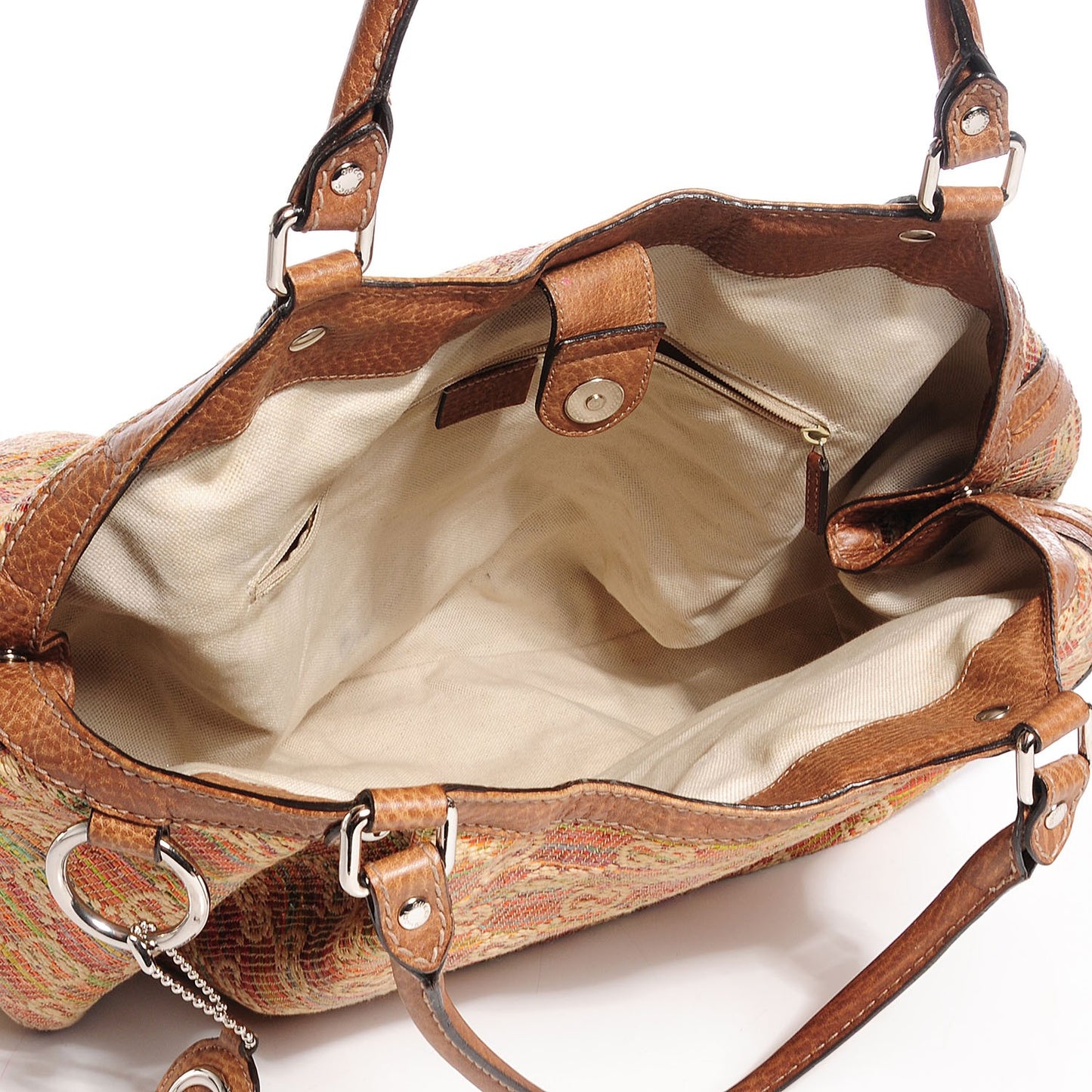 Straw Libeccio Monogram Large Sukey Tote Multicolor