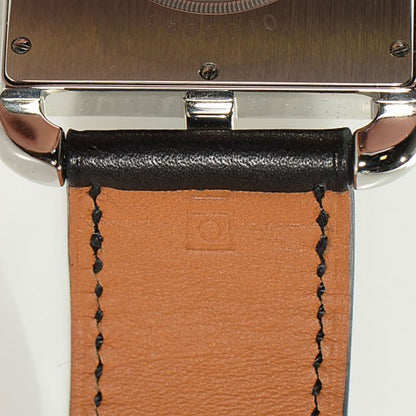 Hermes Stainless Steel Barenia 33mm Cape Cod Quartz Watch Noir 9 of 22