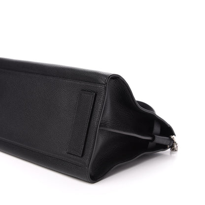 Saint Laurent Grained Calfskin Small Supple Sac De Jour Duffle Black 10 of 11