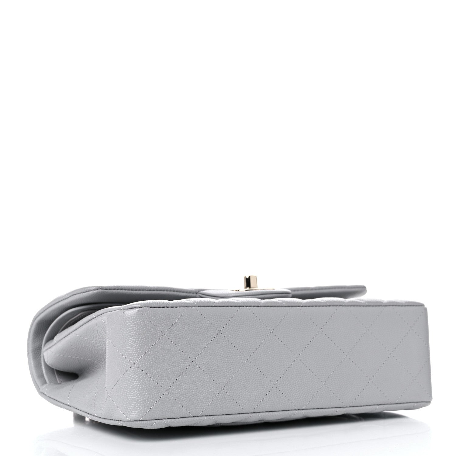 Chanel Caviar Quilted Small Double Flap Grey 5 of 10
