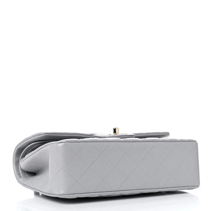 Chanel Caviar Quilted Small Double Flap Grey 5 of 10