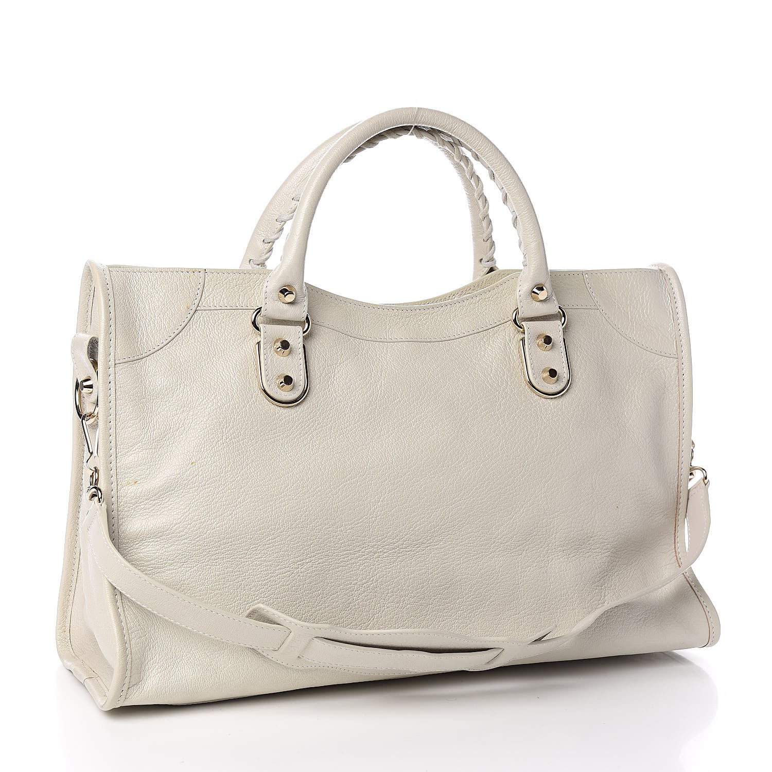 Balenciaga Chevre Gold Metallic Edge Hardware City Cream 3 of 11