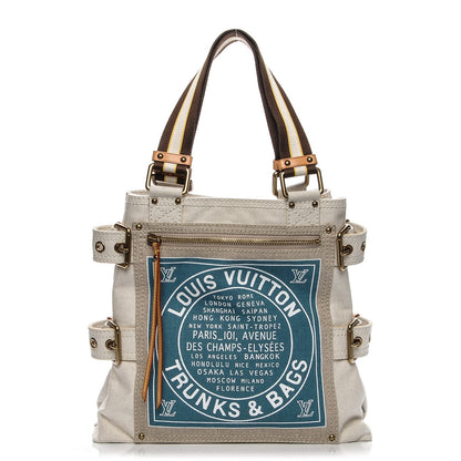 Louis Vuitton Toile Globe Shopper Cabas MM Blue 1 of 8