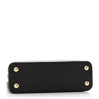 Louis Vuitton Taurillon Capucines BB Black 4 of 9