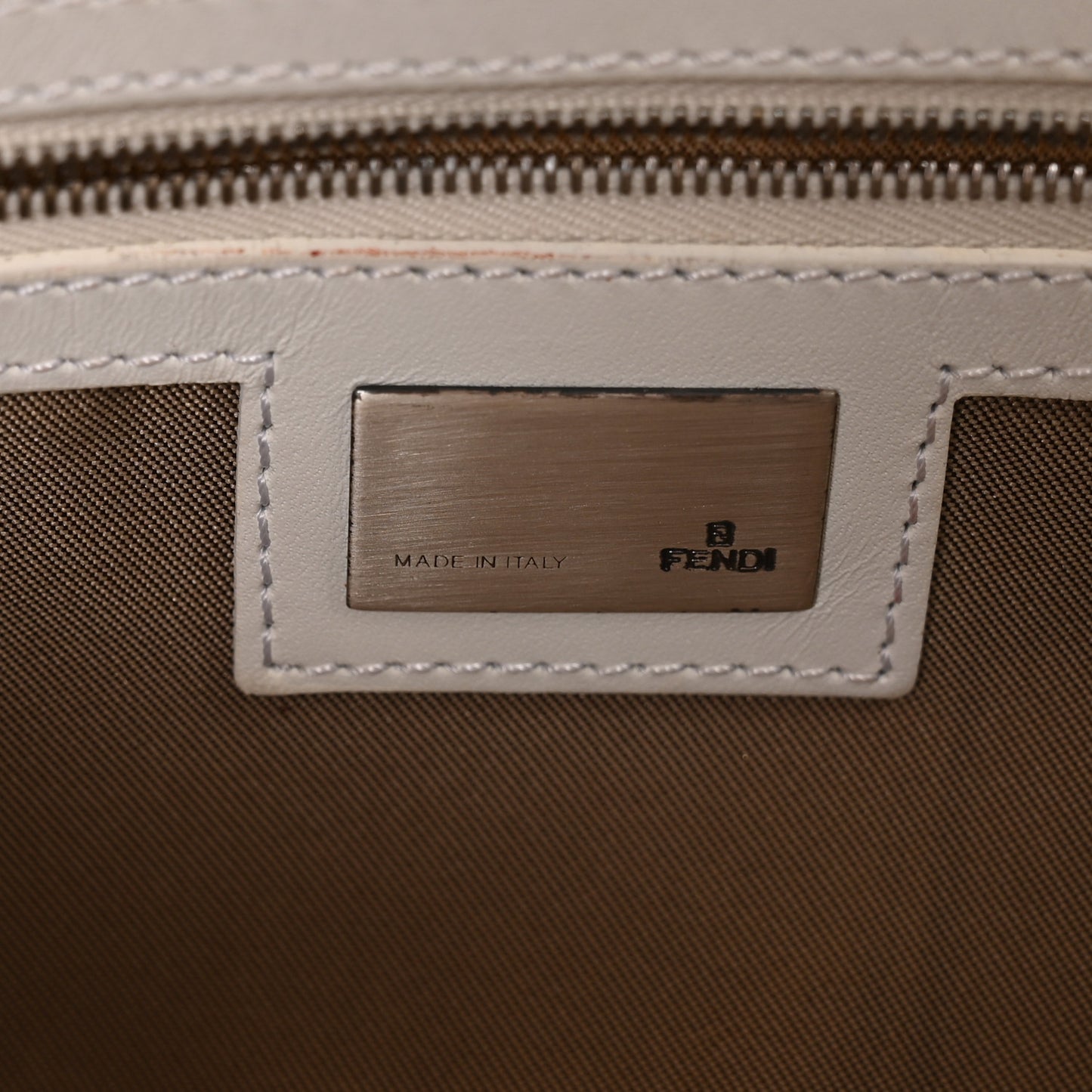 Zucchino Cuoio Mini Mama Baguette Beige White