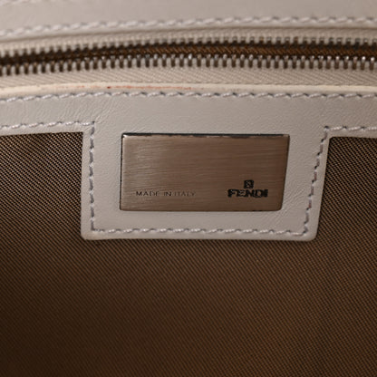 Fendi Zucchino Cuoio Mini Mama Baguette Beige White 6 of 9