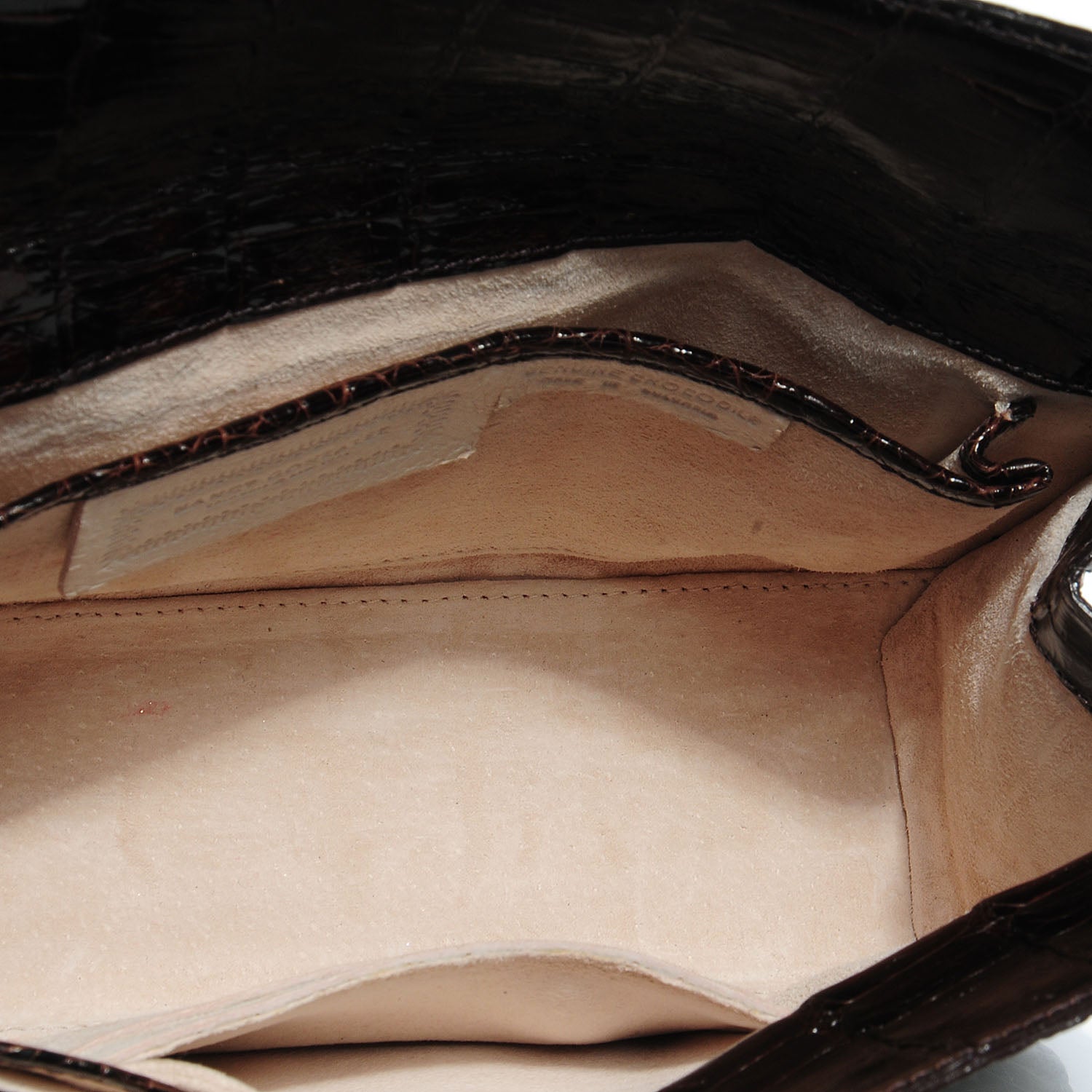 Nancy Gonzalez Crocodile Clutch Chocolate 5 of 7