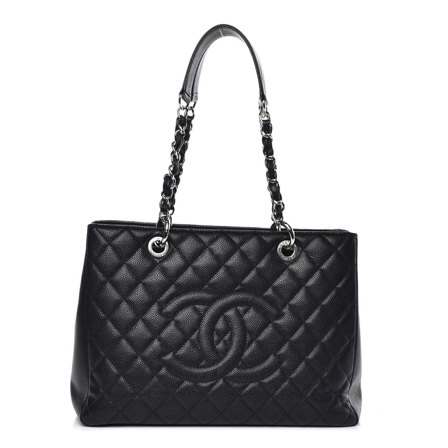 Chanel Caviar Quilted Grand Shopping Tote GST Black 1 of 11