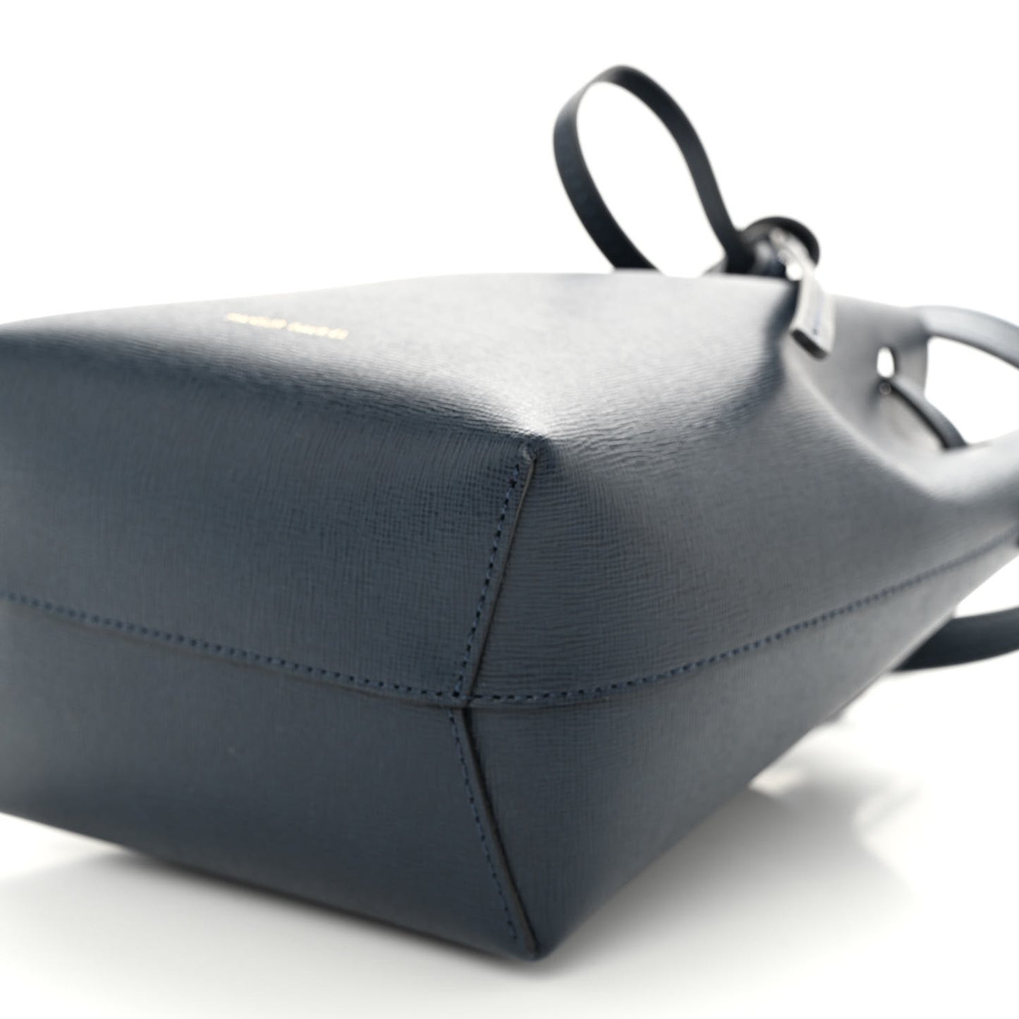 Saffiano Mini Bucket Bag Blu