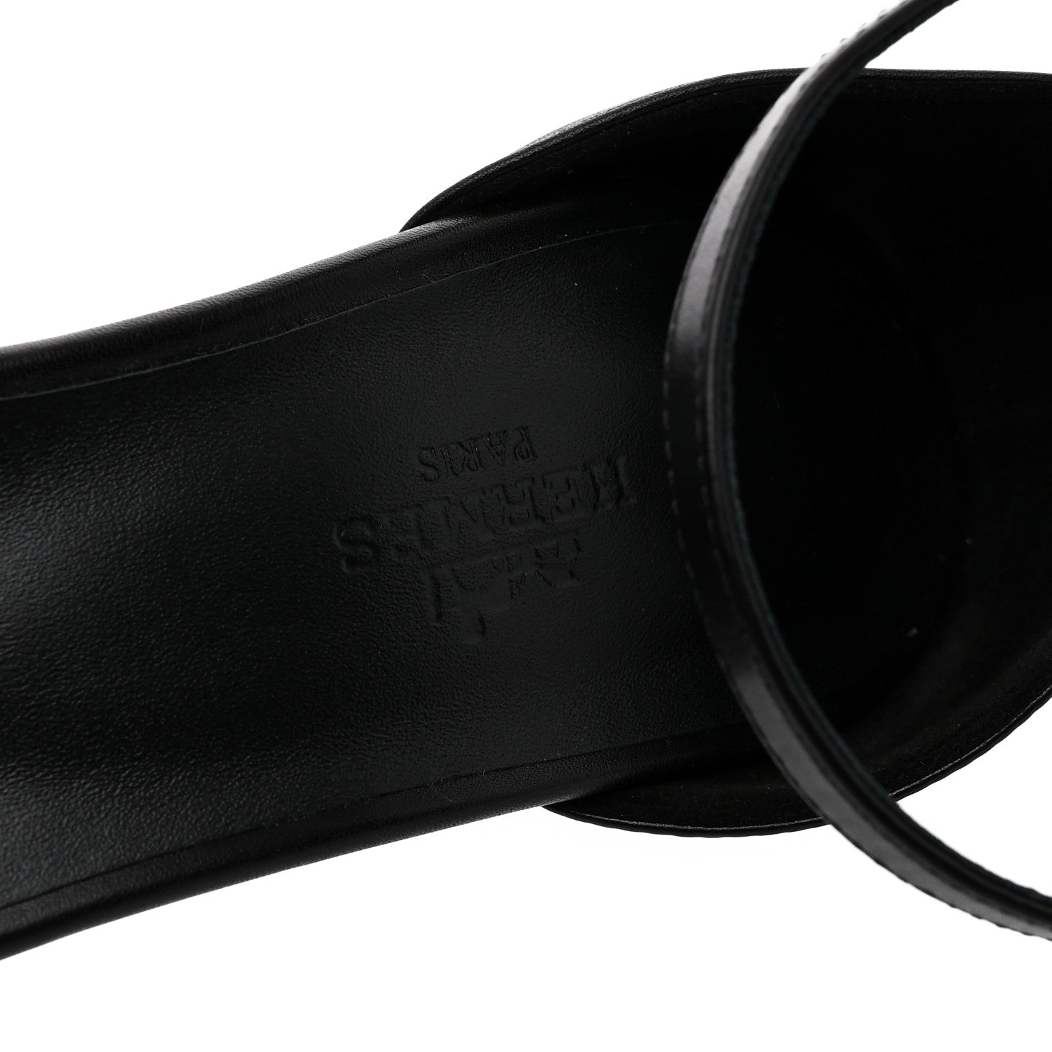 Hermes Calfskin Joy 70 Sandals 39 Black 8 of 11