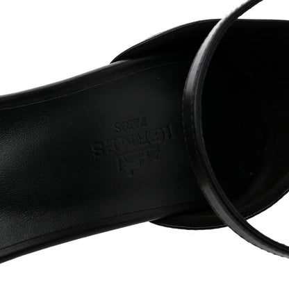 Hermes Calfskin Joy 70 Sandals 39 Black 8 of 11