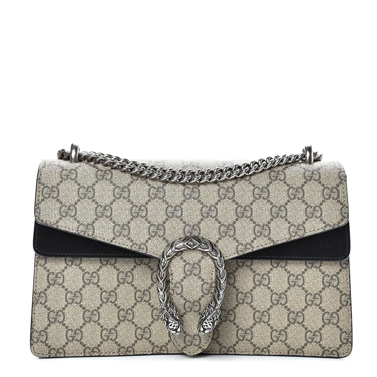Gucci GG Supreme Monogram Small Dionysus Shoulder Bag Black 1 of 13
