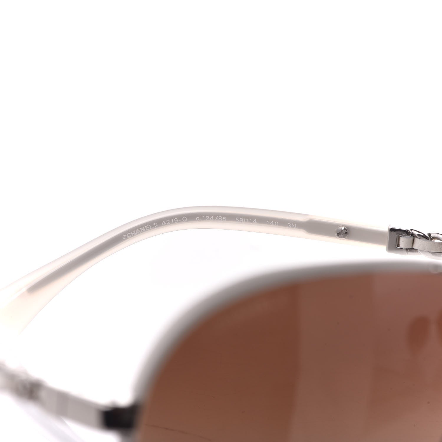 Chanel Pilot Winter Sunglasses 4219-Q White 5 of 8
