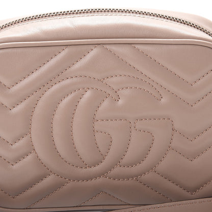 Gucci Calfskin Matelasse Mini GG Marmont Chain Shoulder Bag Porcelain Rose 8 of 8