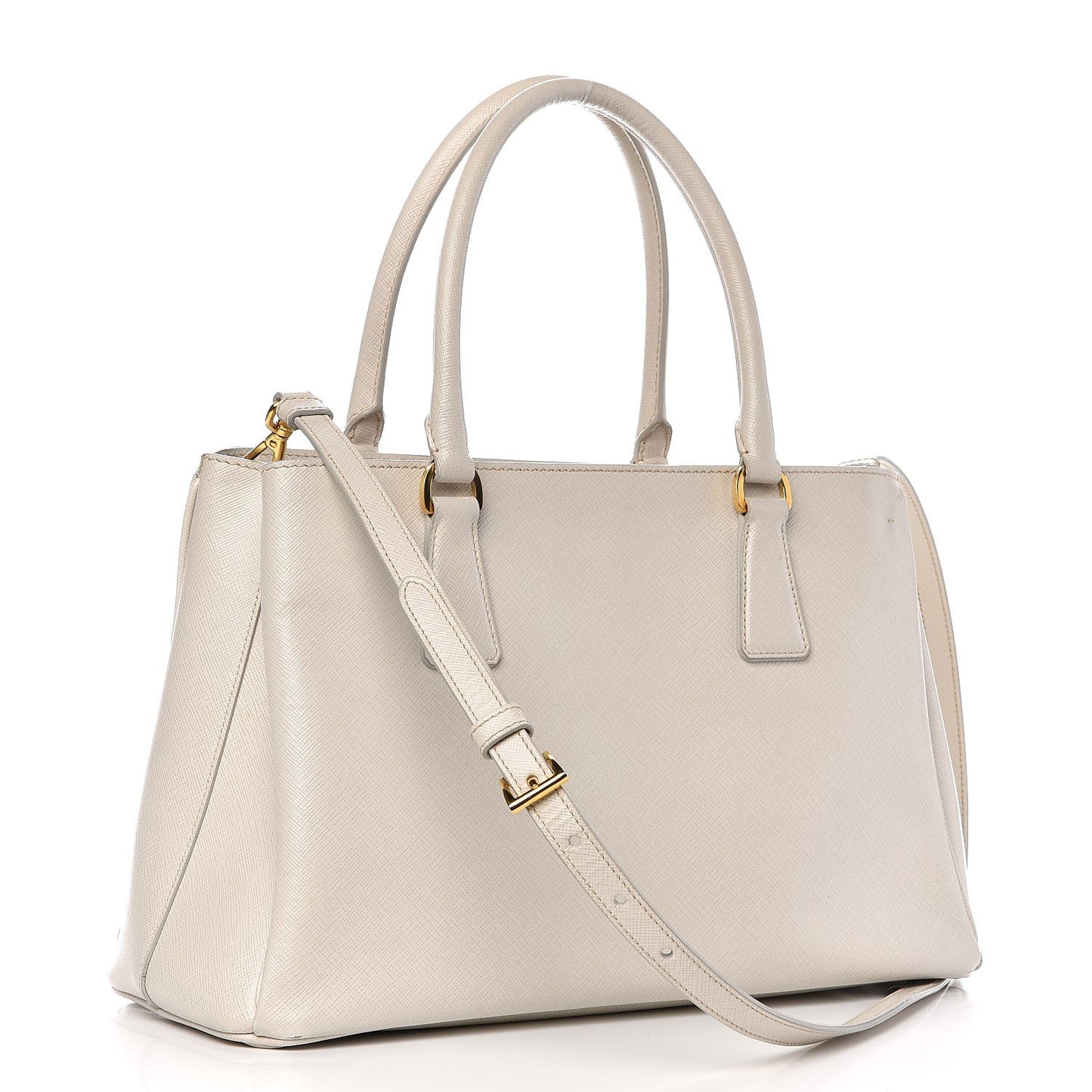 Saffiano Lux Medium Tote Talco