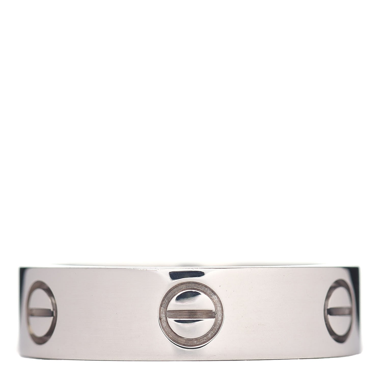 Cartier 18K White Gold 5.5mm LOVE Ring 61 9.5 1 of 4