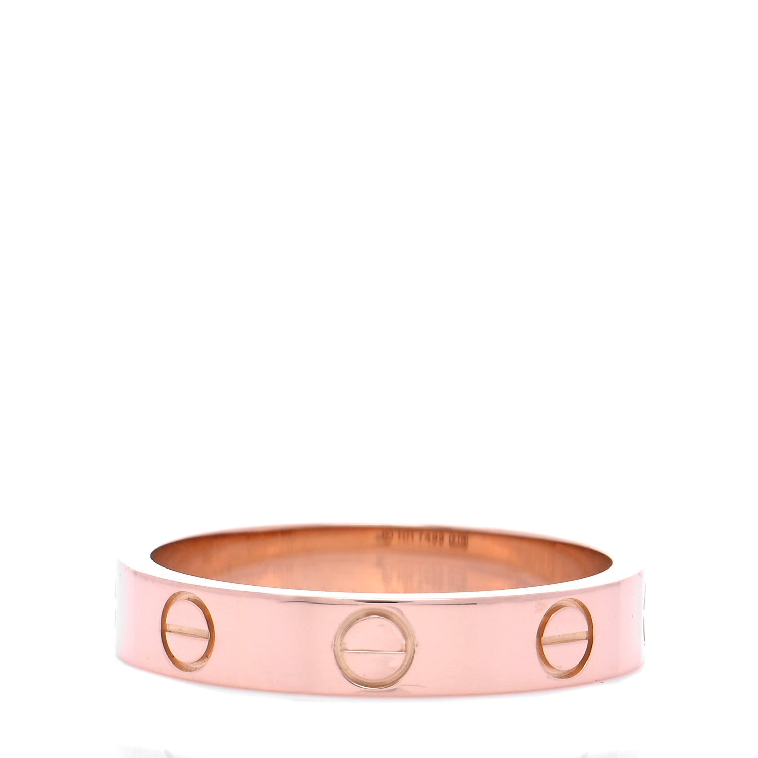 Cartier 18K Pink Gold 3.5mm LOVE Wedding Band Ring 53 6.25 3 of 5