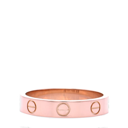 Cartier 18K Pink Gold 3.5mm LOVE Wedding Band Ring 53 6.25 3 of 5